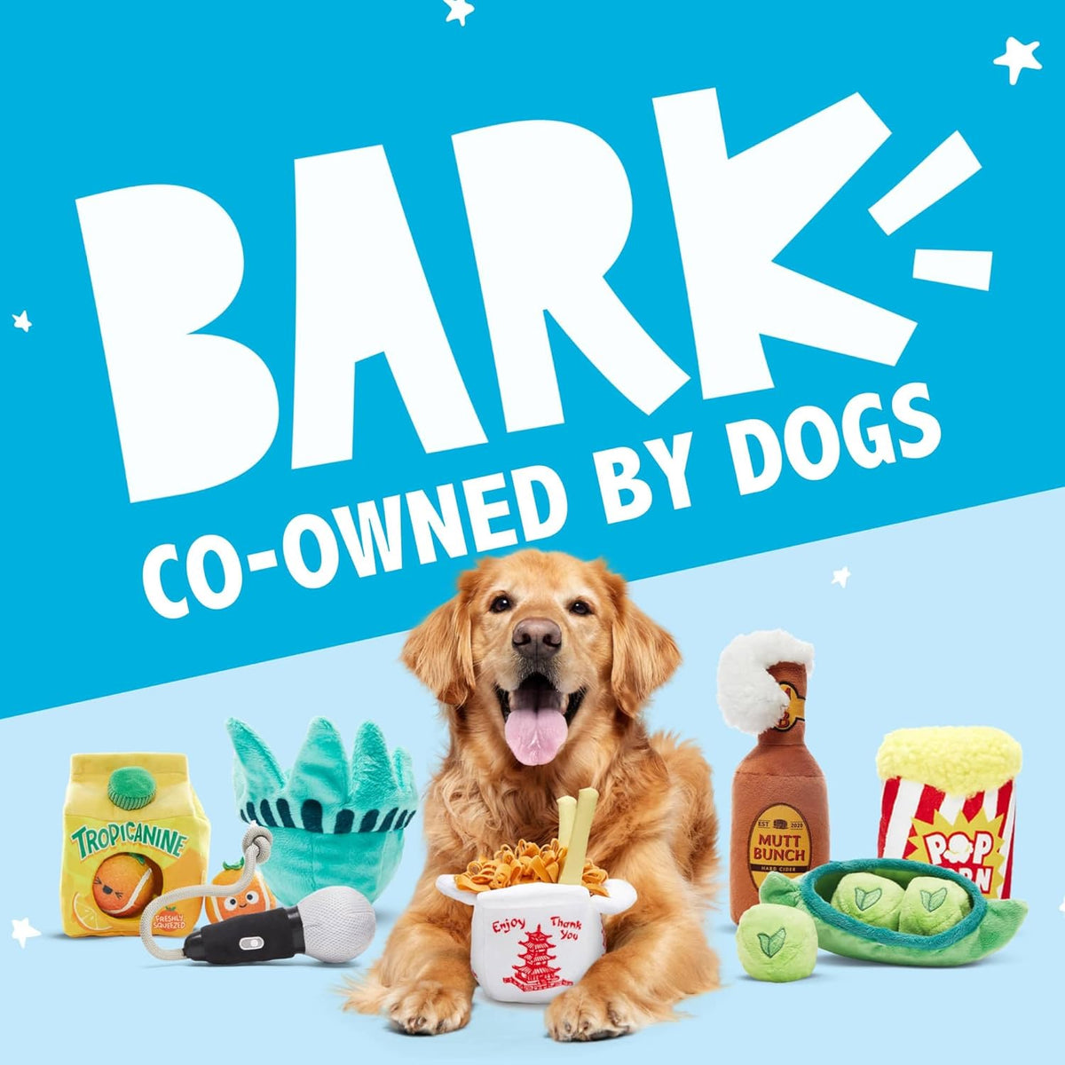 BARKBOX Best of BarkBox Interactive Plush Dog Toy Bundle