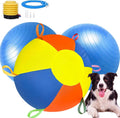 WesGen 2026 Upgrade 18'' Herding Ball for Dogs – 1800D Oxford Cover, with 2 Replaceable Inner Balls & Pump, Enhanced Chew Resistance Material, Anti-Burst, Dog Toy Agility Equipment for Collies