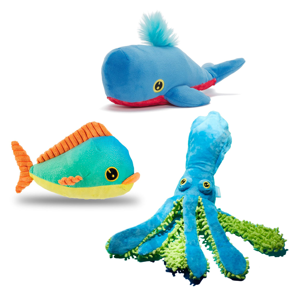 BARKBOX Best of BarkBox Interactive Plush Dog Toy Bundle